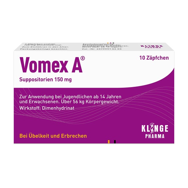 Vomex A 150mg 10 St