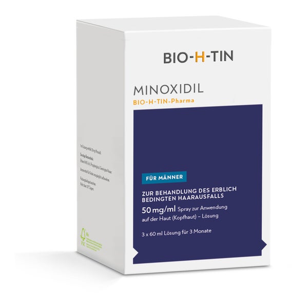 Minoxidil Bio-h-tin Pharma 50mg/ml Lösung 3X60 ml