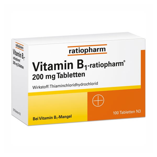 Vitamin-b1-ratiopharm 200mg Tabletten 100 St