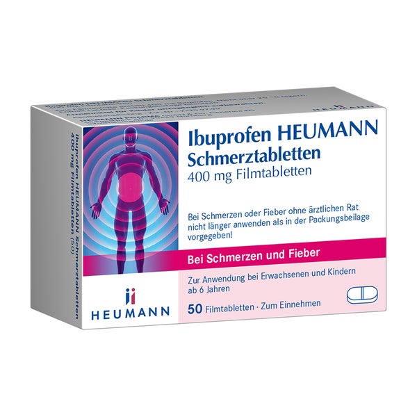 Ibuprofen Heumann Schmerztabletten 400mg Filmtabl. 50 St