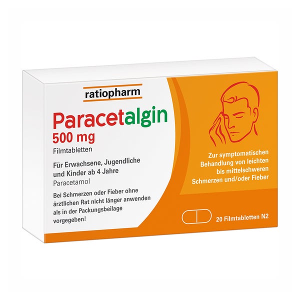 Paracetalgin 500 Mg Filmtabletten 20 St
