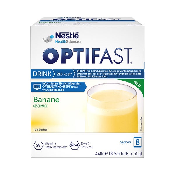 Optifast Drink Banane Geschmack 8X55 g