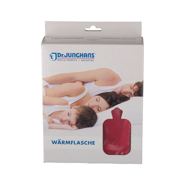 Wärmflasche Baby Mit Bezug Rot 0,6 l