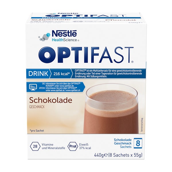 Optifast Home Drink Schokolade 8X55 g