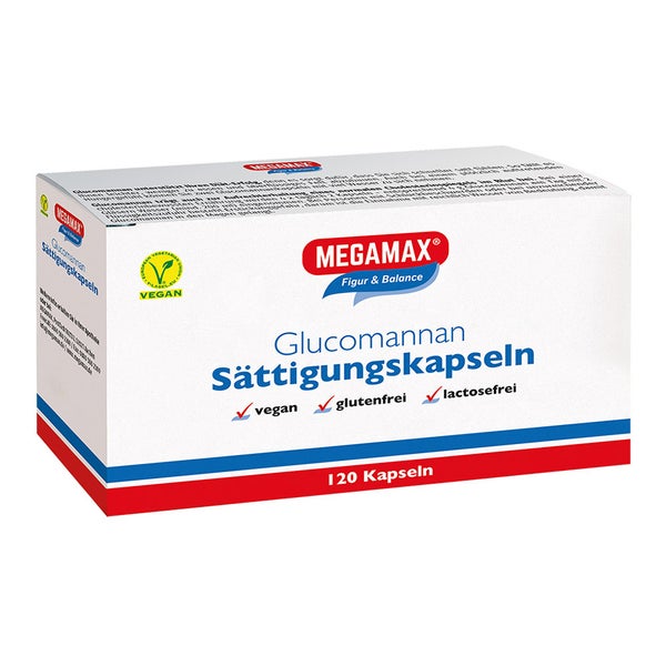 Megamax Sättigungskapseln Glucomannan 120 St