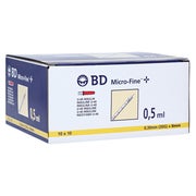Bd Micro-fine+ U40 Ins.spr.8mm 100X0,5 ml
