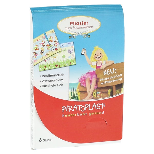 Piratoplast Mädchen Pflasterzuschnitt 6x10 Cm 6 St