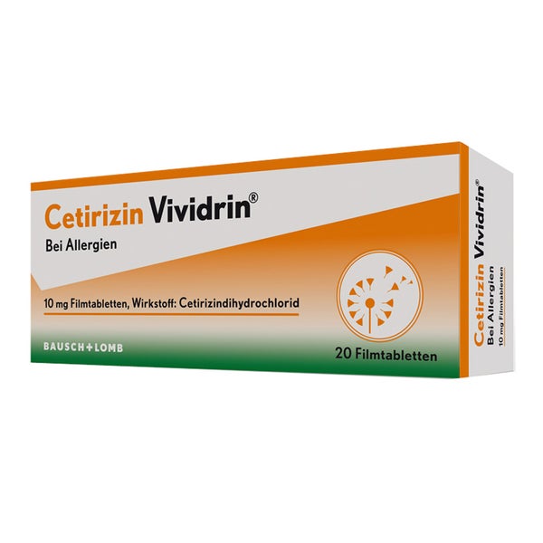 Cetirizin Vividrin 10mg Filmtabletten 20 St