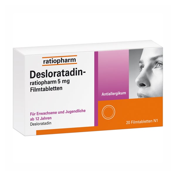 Desloratadin-ratiopharm 5 Mg Filmtabletten 100 St