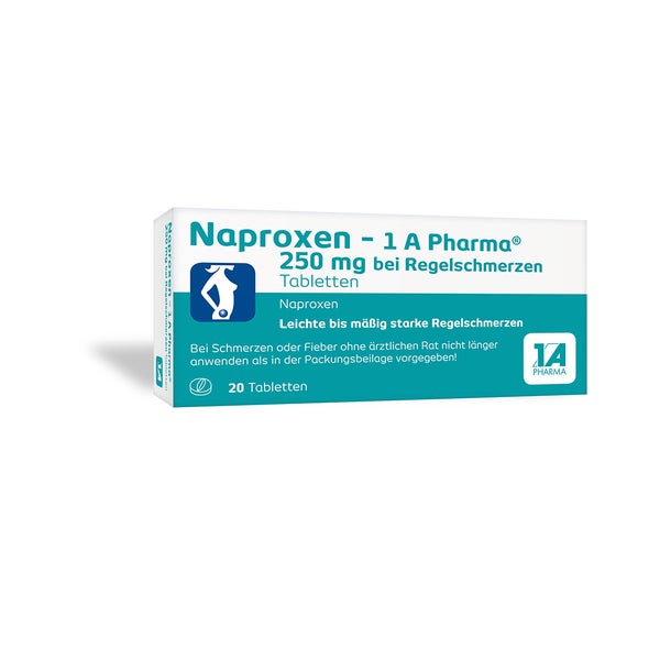 Naproxen - 1 A Pharma 250 Mg Bei Regelschmerzen 20 St