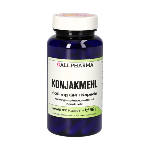 Konjakmehl 600mg Kapseln 100 St
