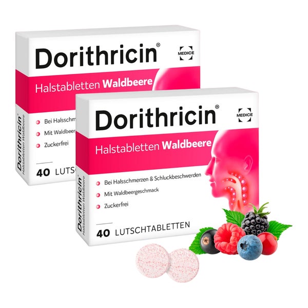 Dorithricin Waldbeere Doppelpack 80 St