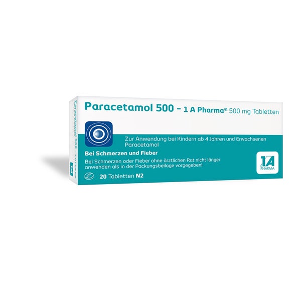 Paracetamol 500 - 1 A Pharma 20 St