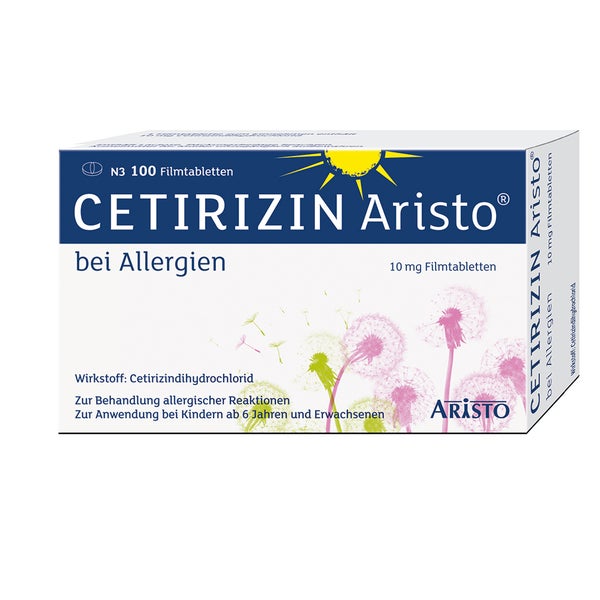 Cetirizin Aristo Bei Allergien 10mg Filmtabletten 100 St