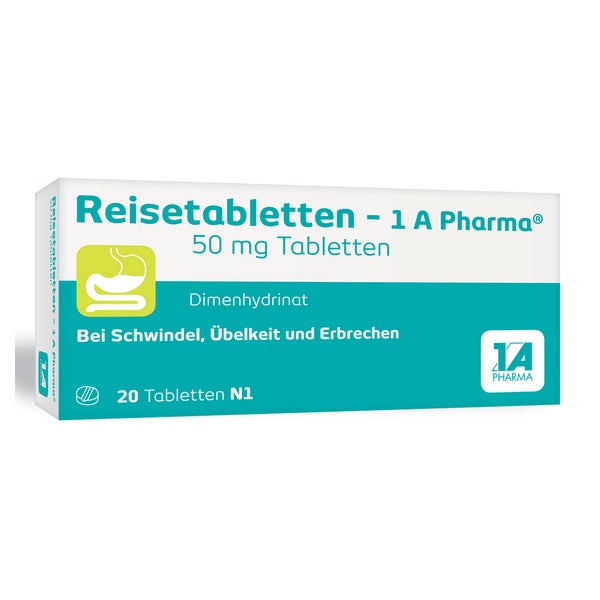 Reisetabletten-1 A Pharma 20 St