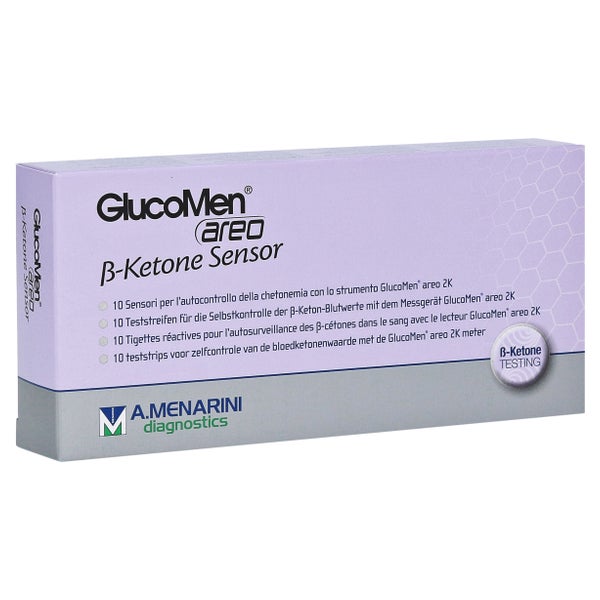 Glucomen Areo 2k B-ketone Sensor 10 St