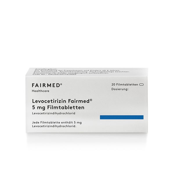 Levocetirizin Fairmed 5 Mg Filmtabletten 20 St