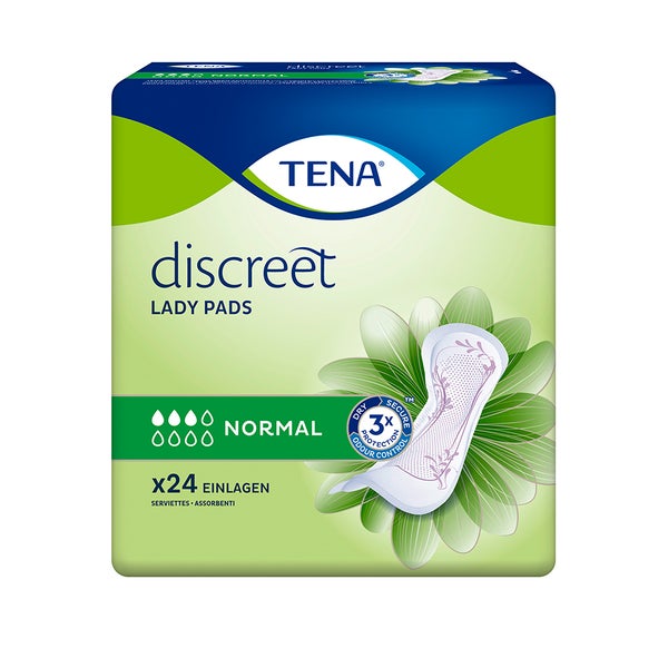 Tena Lady Discreet Normal Inkontinenz Einlagen 24 St