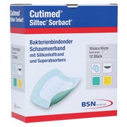 Cutimed Siltec Sorbact B Pu-verb.10x10cm 12 St