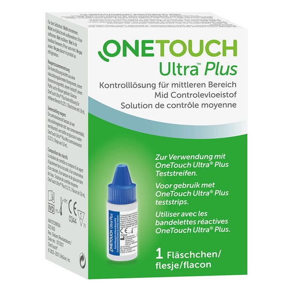 One Touch Ultra Plus Kontrolllösung Mittel 3,8 ml