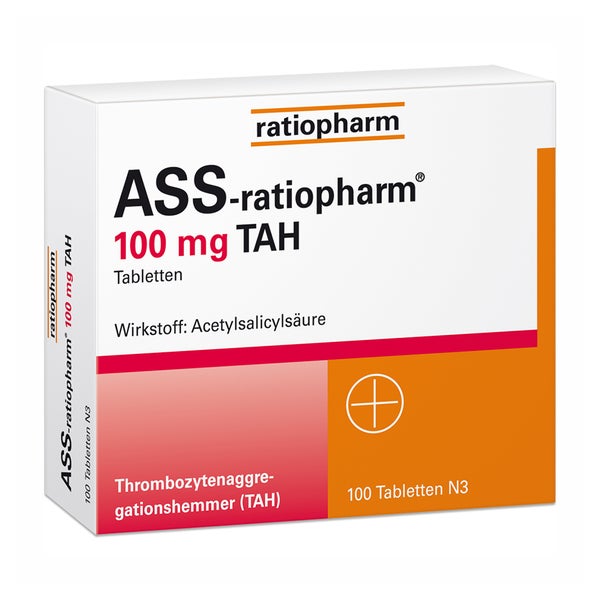 Ass-ratiopharm 100mg Tah 100 St