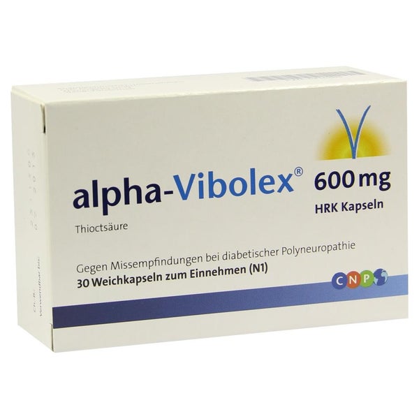 Alpha Vibolex 600 mg HRK Weichkapseln 30 St