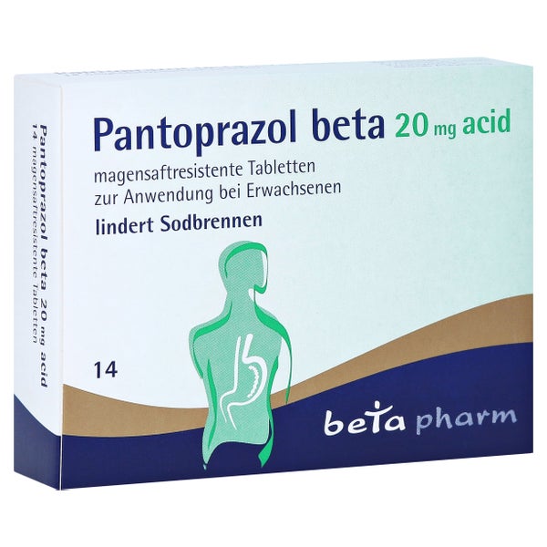 Pantoprazol Beta 20mg Acid Magensaftresist. Tabl. 14 St