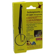 Zeckenpinzette Chirurgenstahl mit Lupe 1 St
