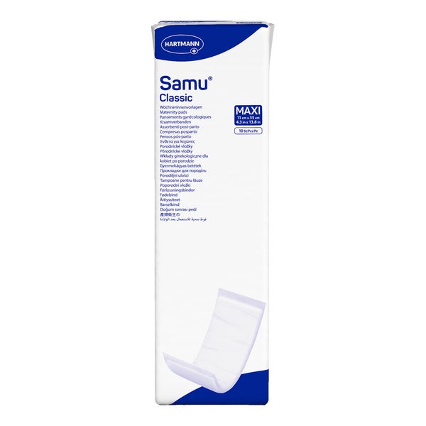 Samu Wöchnerinnenvorlage Classic Maxi 11x35cm P10 10 St
