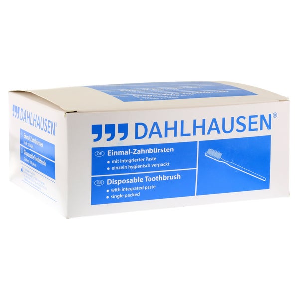 Einmal Zahnbürste mit Paste 100 St