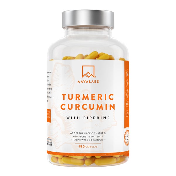Aavalabs Curcumin + Piperin - Vegan 180 St