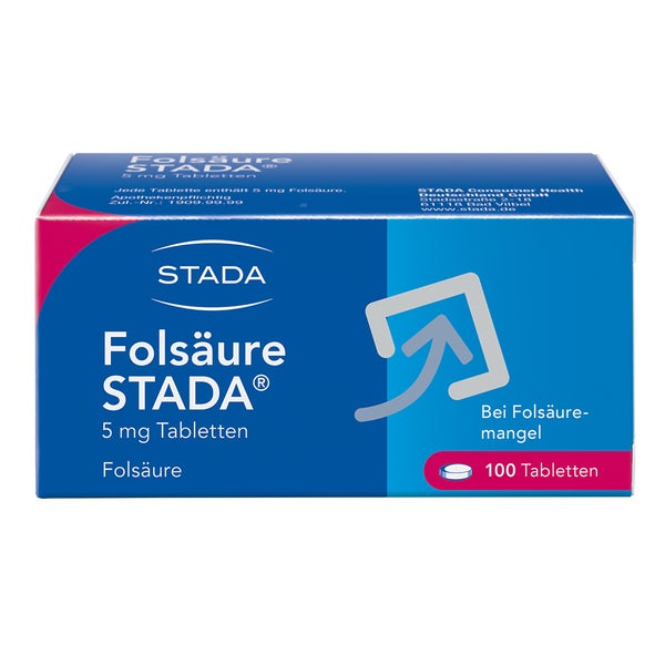 FolsÄure Stada 5 Mg Tabletten 100 St