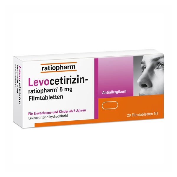 Levocetirizin-ratiopharm 5 Mg Filmtabletten 100 St