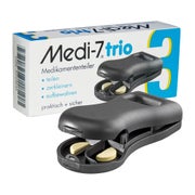 Medi-7 Trio Tablettenteiler Grau 1 St