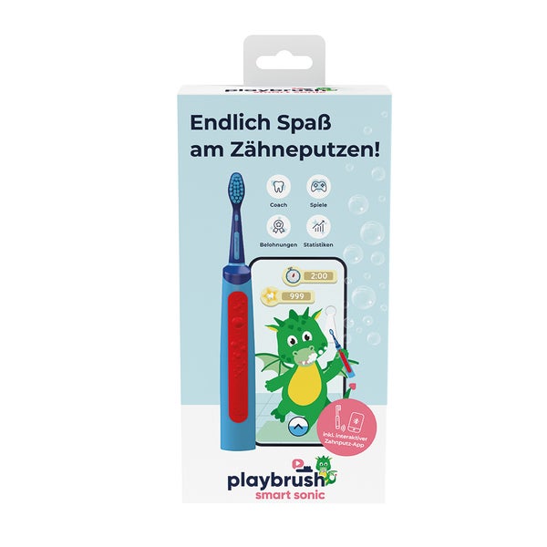 Playbrush Smart Sonic Blau-zahnbürste&ersatzkopf 1 St
