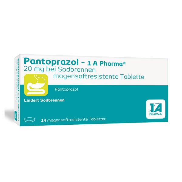 Pantoprazol-1a Pharma 20mg Bei Sodbrennen 14 St