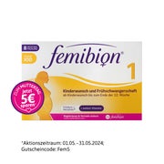 Femibion 1 Kinderwunsch + Frühschwangers. Ohne Jod 60 St