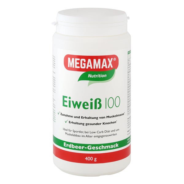 Eiweiss 100 Erdbeer Megamax 400 g