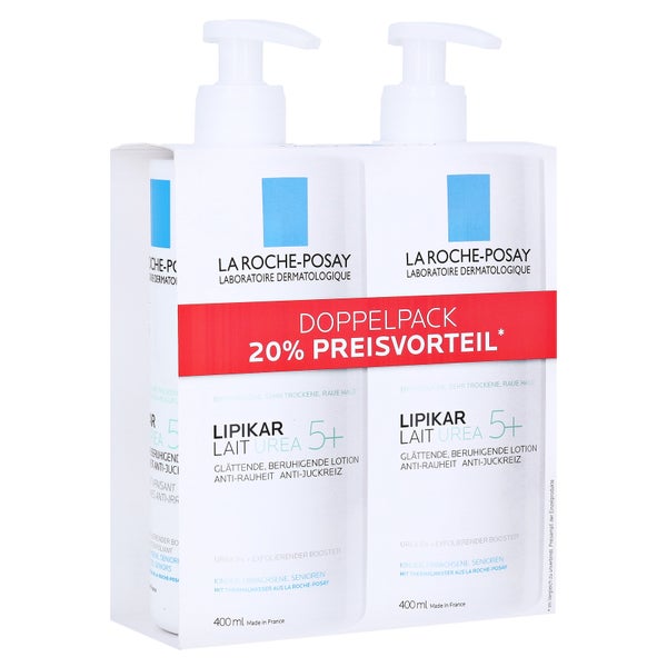 Roche-posay Lipikar Lait Urea 5+ Doppelpack 2X400 ml