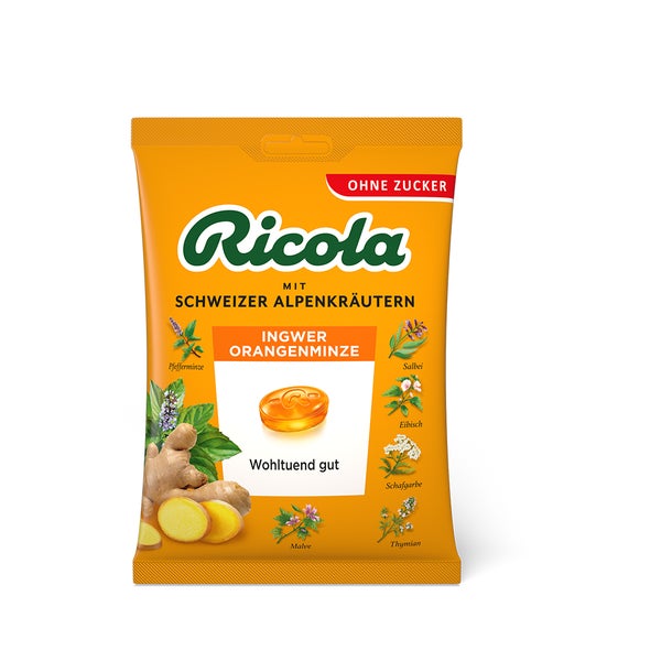 Ricola O.z. Ingwer Orangenminze 75 g