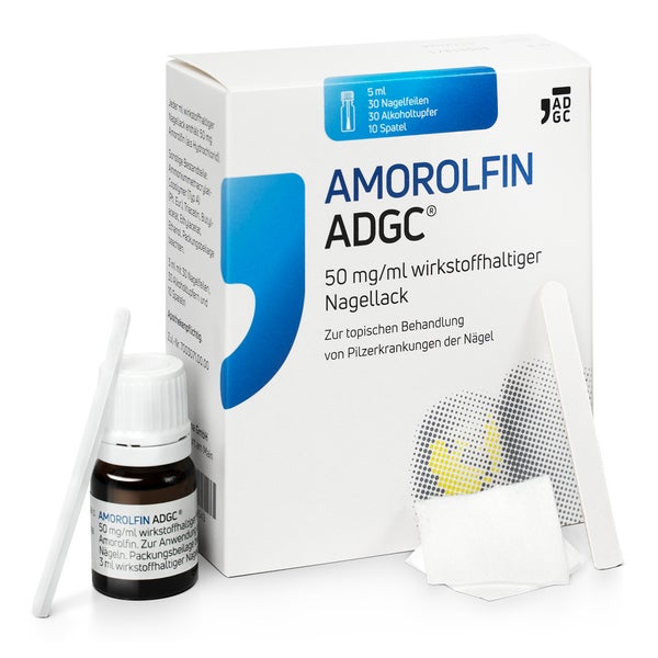 Amorolfin Adgc 50 Mg/ml Wirkstoffhalt. Nagellack 5 ml
