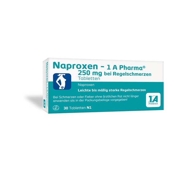 Naproxen - 1 A Pharma 250 Mg Bei Regelschmerzen 30 St