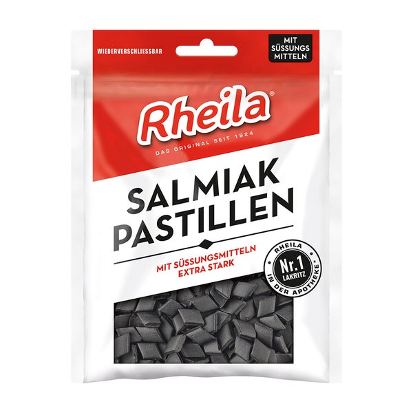 Rheila Salmiak Pastillen Ohne Zuckerzusatz 90 g