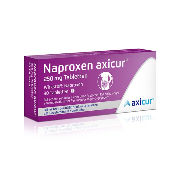 Naproxen Axicur 250 Mg Tabletten 30 St