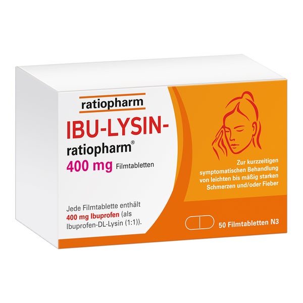 Ibu-lysin-ratiopharm 400 Mg Filmtabletten 50 St