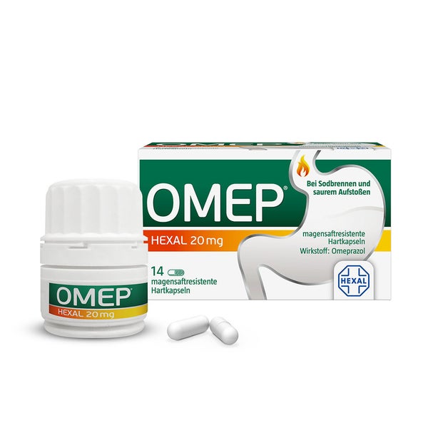 Omep Hexal 20mg Magensaftresistente Hartkapseln 14 St