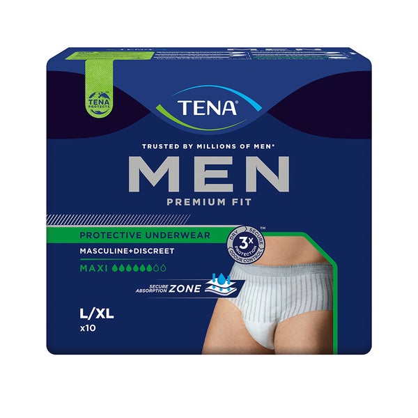 Tena Men Premium Fit Inkontinenz Pants Maxi L/xl 4X10 St