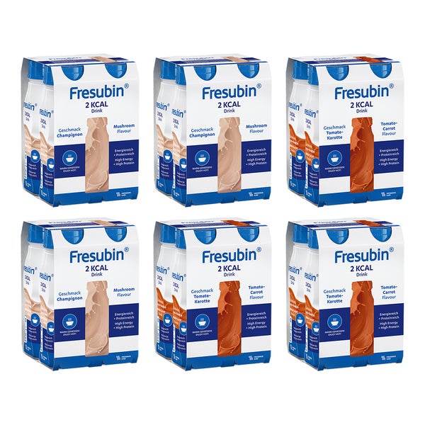 Fresubin 2 Kcal Drink Mischkarton Herzhaft 24X200 ml