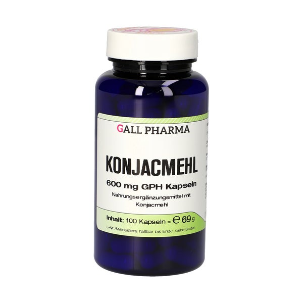 Konjac-mehl 600mg Kapseln 100 St