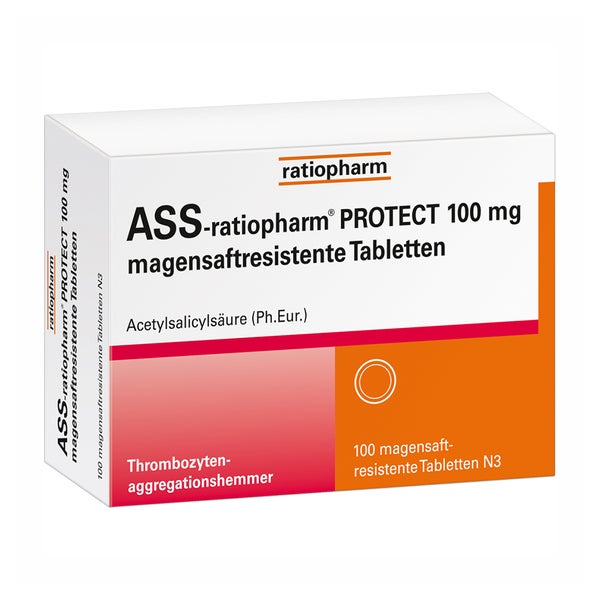 Ass -ratiopharm Protect 100 Mg Magensaftres. Tabl. 100 St